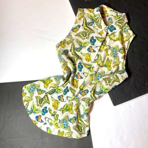 Equipment Femme Silk Butterfly Print Top